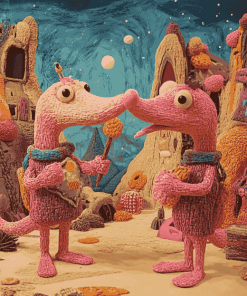 Aesthetic Clangers Animation Diamond Painting