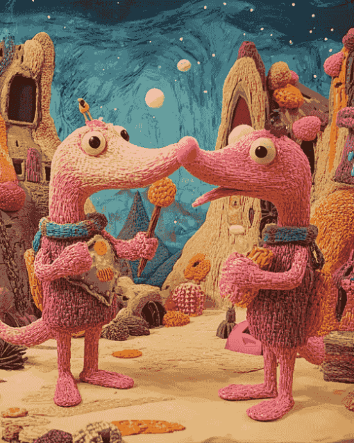 Aesthetic Clangers Animation Diamond Painting