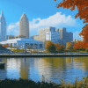 Aesthetic Cleveland Downtown Gems Diamond Painting