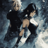 Aesthetic Cloud and Tifa Anime Diamond Painting