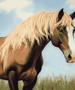 Aesthetic Cob Horse Diamond Painting