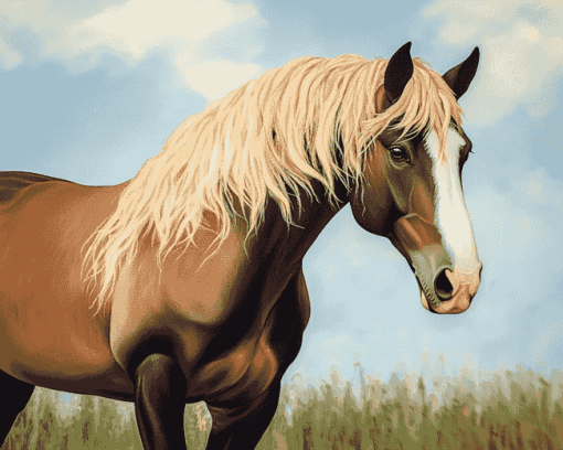 Aesthetic Cob Horse Diamond Painting