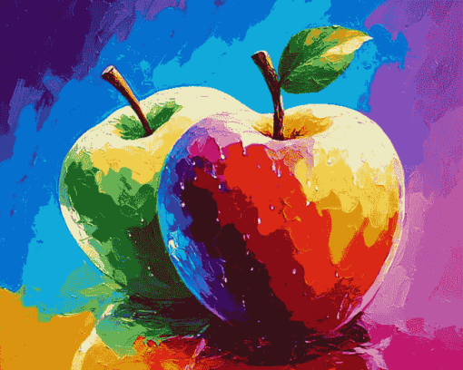 Aesthetic Colorful Apples Diamond Painting