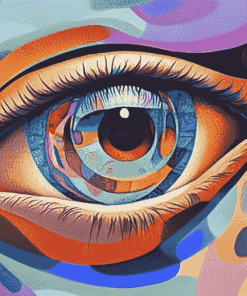 Aesthetic Colorful Eye Diamond Painting