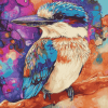 Aesthetic Colorful Kookaburra Diamond Painting