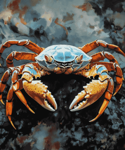 Aesthetic Crab Marine Life Diamond Painting