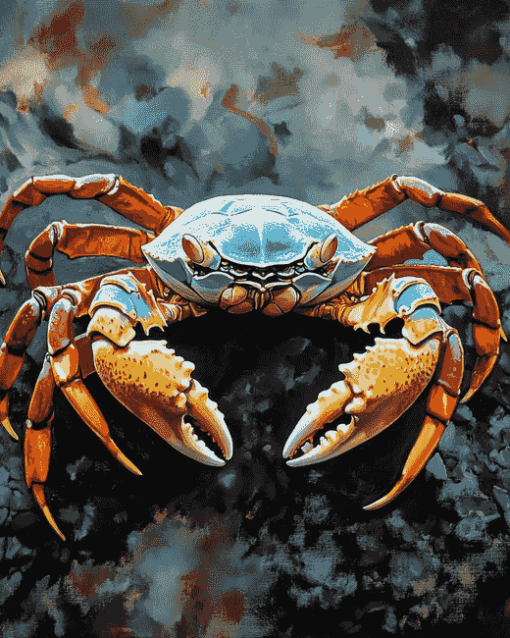 Aesthetic Crab Marine Life Diamond Painting