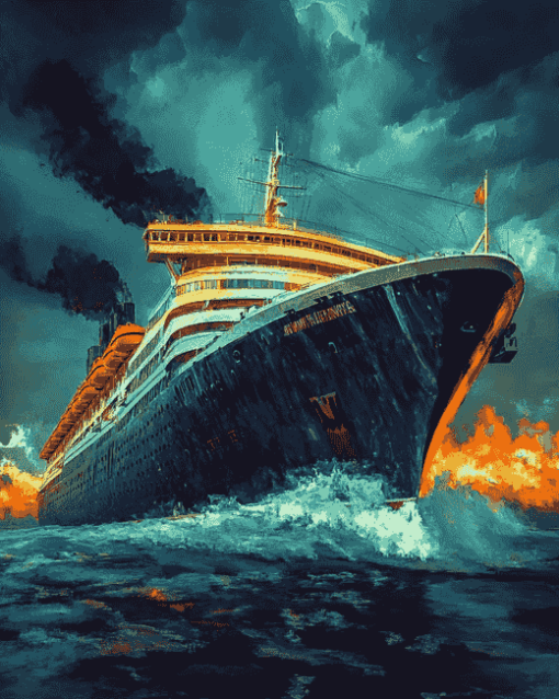 Aesthetic Cruise Ship Diamond Painting