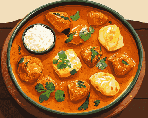 Aesthetic Curry Foods Diamond Painting