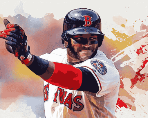 Aesthetic David Ortiz Baseball Diamond Painting