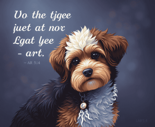 Aesthetic Dog Quotes Diamond Painting