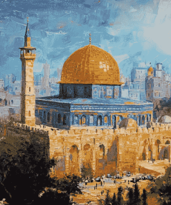 Aesthetic Dome Of The Rock Diamond Painting