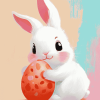 Aesthetic Easter Bunny Diamond Painting