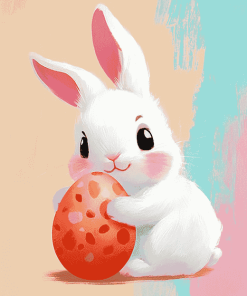 Aesthetic Easter Bunny Diamond Painting