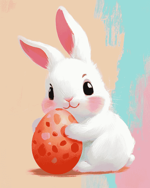 Aesthetic Easter Bunny Diamond Painting