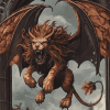 Aesthetic Fantasy Manticore Diamond Painting