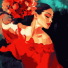 Aesthetic Flamenco Woman Diamond Painting