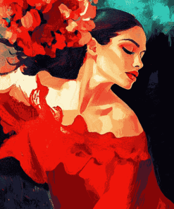 Aesthetic Flamenco Woman Diamond Painting