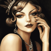 Aesthetic Flapper Girls Diamond Painting