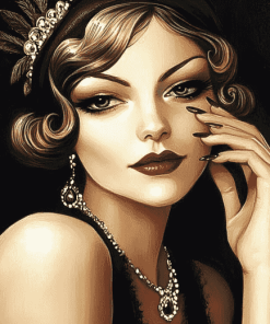 Aesthetic Flapper Girls Diamond Painting