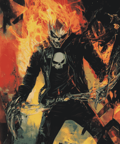 Aesthetic Ghost Rider Fantasy Diamond Painting