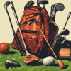 Aesthetic Golf Equipment Diamond Painting