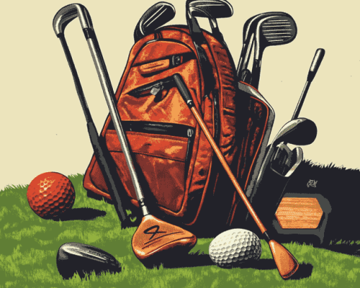 Aesthetic Golf Equipment Diamond Painting