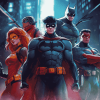 Aesthetic Gotham Knights Animation Diamond Painting