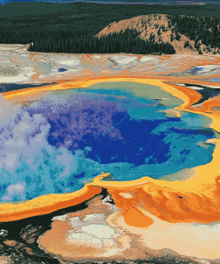 Aesthetic Grand Prismatic Landscapes Diamond Painting