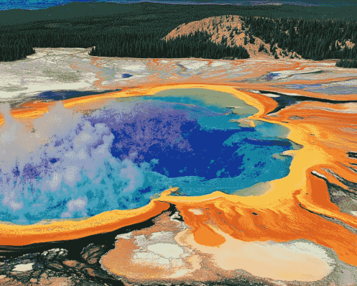 Aesthetic Grand Prismatic Landscapes Diamond Painting