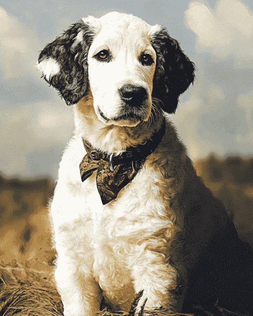 Aesthetic Great Pyrenees Dog Diamond Painting