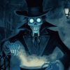 Aesthetic Hatbox Ghost Animation Diamond Painting