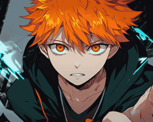 Aesthetic Hinata Shoyo Anime Diamond Painting