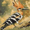 Aesthetic Hoopoe Birds Diamond Painting