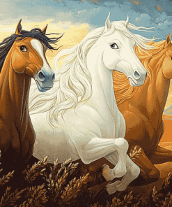 Aesthetic Horses Spirit Diamond Painting