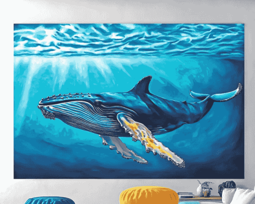 Aesthetic Humpback Whale Diamond Painting