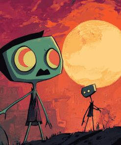 Aesthetic Invader Zim Animation Diamond Painting