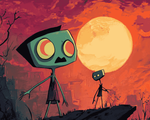 Aesthetic Invader Zim Animation Diamond Painting