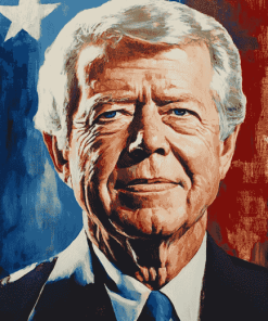 Aesthetic Jimmy Carter Diamond Painting