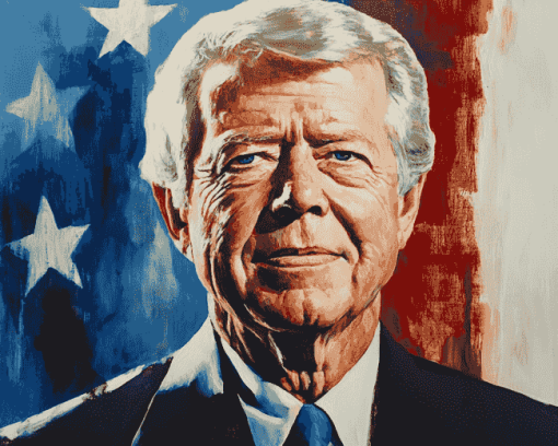 Aesthetic Jimmy Carter Diamond Painting