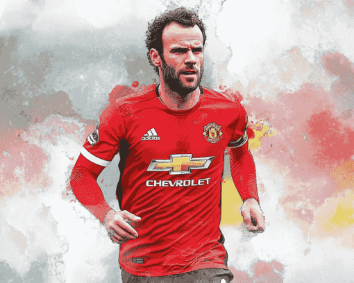 Aesthetic Juan Mata Soccer Star Diamond Painting