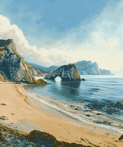 Aesthetic Jurassic Coast Diamond Painting