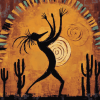 Aesthetic Kokopelli Musician Diamond Painting