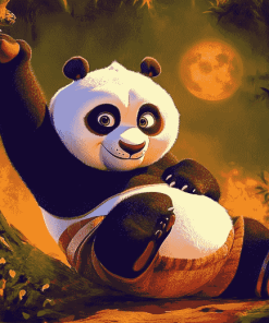 Aesthetic Kung Fu Panda Diamond Painting