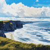 Aesthetic Lahinch Beach View Diamond Painting