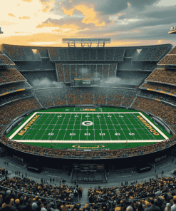 Aesthetic Lambeau Field Stadium Diamond Painting