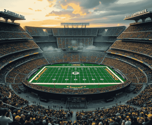 Aesthetic Lambeau Field Stadium Diamond Painting