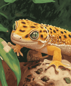 Aesthetic Leopard Gecko Art Diamond Painting