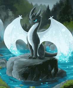 Aesthetic Lightfury Dragon Diamond Painting