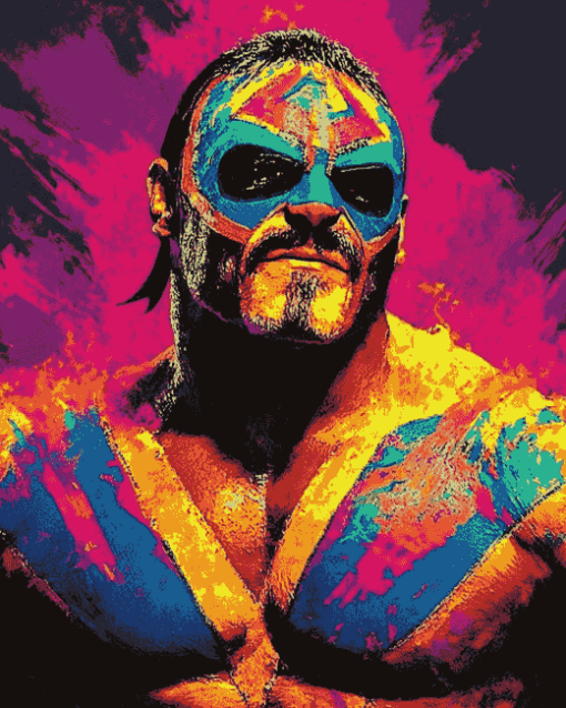 Aesthetic Lucha WWE Champions Diamond Painting